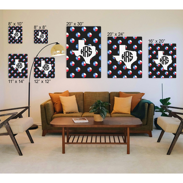 Texas Polka Dots Canvas Prints - Multiple Sizes