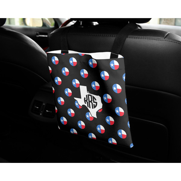 Texas Polka Dots Car Bag - In Use