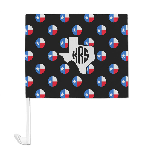 Texas Polka Dots Car Flag - Large - FRONT