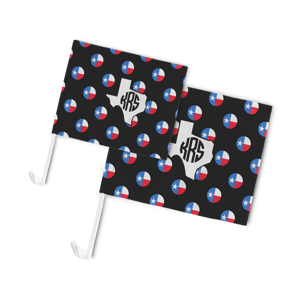 Texas Polka Dots Car Flags - PARENT MAIN (both sizes)