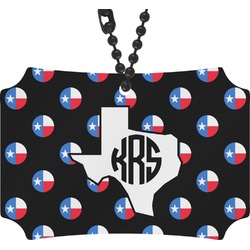 Texas Polka Dots Rear View Mirror Ornament (Personalized)