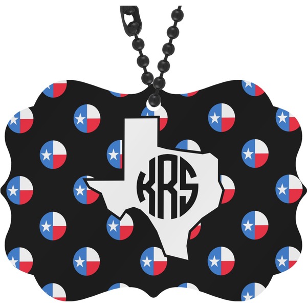 Custom Texas Polka Dots Rear View Mirror Charm (Personalized)