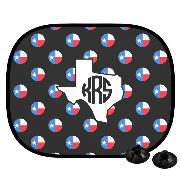 Custom Texas Polka Dots Car Side Window Sun Shade (Personalized)