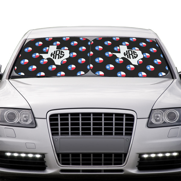 Texas Polka Dots Car Sun Shades - IN CONTEXT
