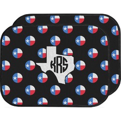 Texas Polka Dots Car Floor Mats (Back Seat) (Personalized)