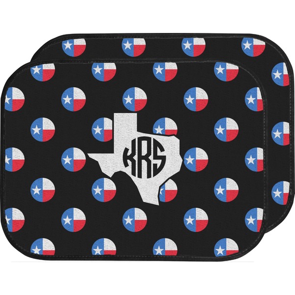 Texas Polka Dots Custom Car Floor Mats (Back Seat)
