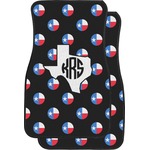 Texas Polka Dots Car Floor Mats (Front Seat) (Personalized)