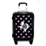 Texas Polka Dots Carry On Hard Shell Suitcase (Personalized)