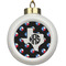 Texas Polka Dots Ceramic Ball Ornament (Personalized)