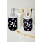 Texas Polka Dots Ceramic Bathroom Accessories - LIFESTYLE (toothbrush holder & soap dispenser)