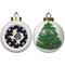 Texas Polka Dots Ceramic Christmas Ornament - X-Mas Tree (APPROVAL)