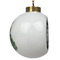 Texas Polka Dots Ceramic Christmas Ornament - Xmas Tree (Side View)