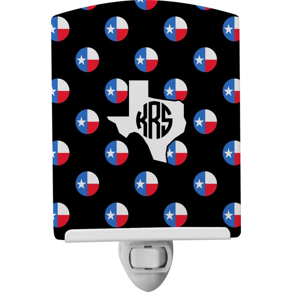 Custom Texas Polka Dots Ceramic Night Light (Personalized)