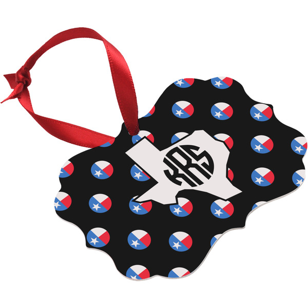 Texas Polka Dots Christmas Ornament