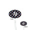 Texas Polka Dots Clear Plastic 7" Stir Stick - Oval - Front & Back