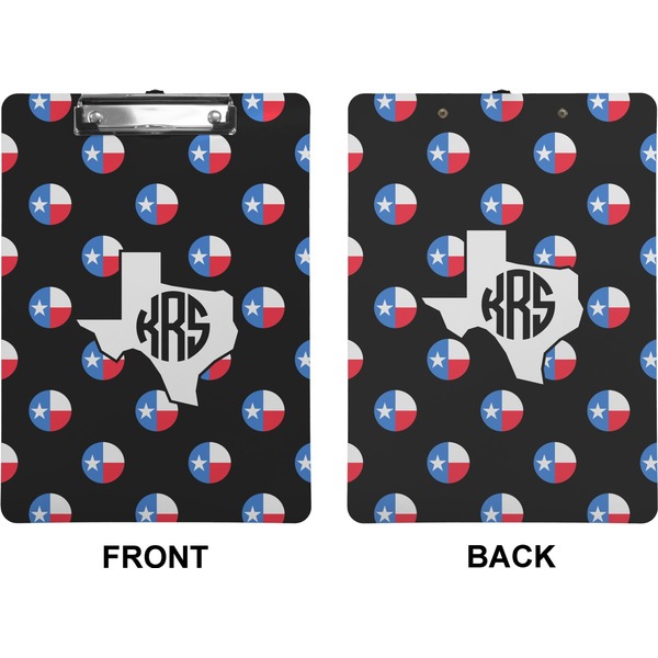Texas Polka Dots Clipboard (Letter) (Front + Back)