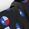 Texas Polka Dots Closeup of Tote w/Black Handles