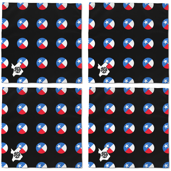 Texas Polka Dots Cloth Napkins - Personalized Dinner (APPROVAL) Set of 4