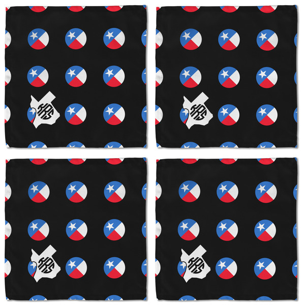 Texas Polka Dots Cloth Napkins - Personalized Lunch (APPROVAL) Set of 4