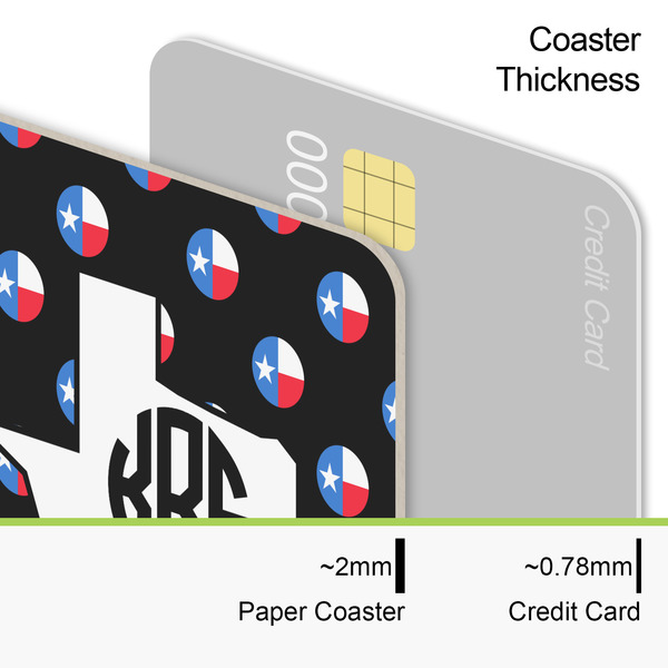 Texas Polka Dots Coaster Thickness