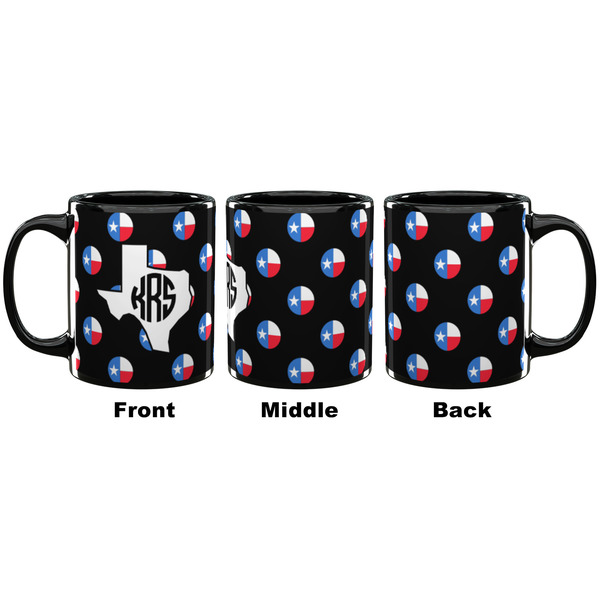 Texas Polka Dots Coffee Mug - 11 oz - Black APPROVAL