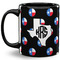 Texas Polka Dots Coffee Mug - 11 oz - Full- Black