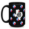 Texas Polka Dots Coffee Mug - 15 oz - Black