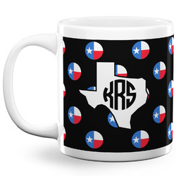 Texas Polka Dots 20 Oz Coffee Mug - White (Personalized)