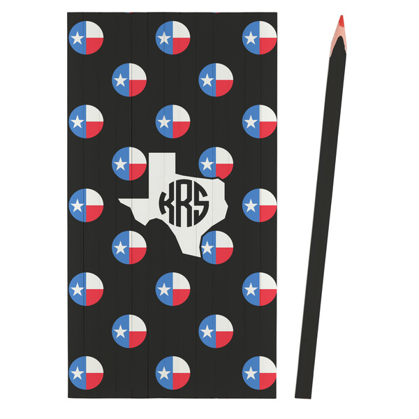 Texas Polka Dots Colored Pencils - Front View
