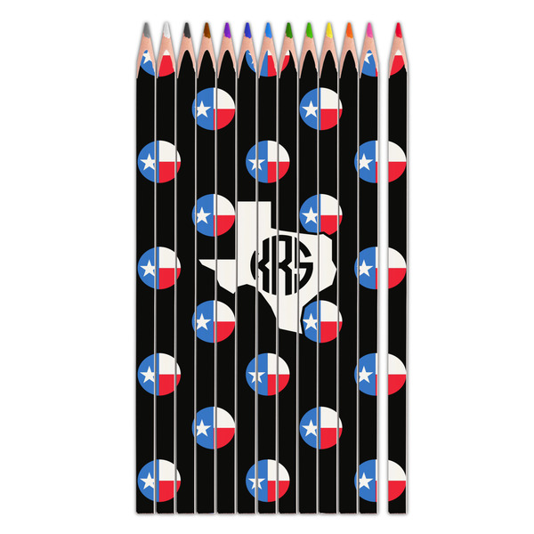 Custom Texas Polka Dots Colored Pencils (Personalized)
