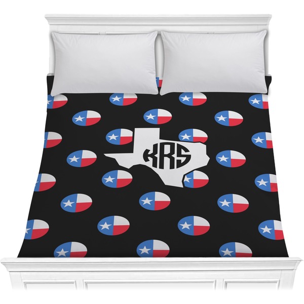 Custom Texas Polka Dots Comforter - Full / Queen (Personalized)