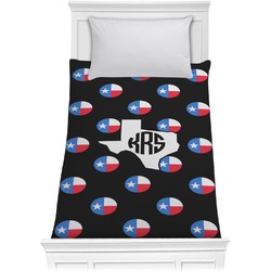 Texas Polka Dots Comforter - Twin (Personalized)