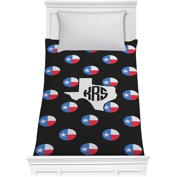 Custom Texas Polka Dots Comforter - Twin XL (Personalized)