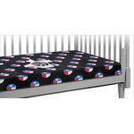 Texas Polka Dots Crib Fitted Sheet w/ Monogram