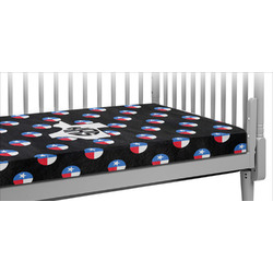 Texas Polka Dots Crib Fitted Sheet w/ Monogram