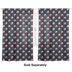 Texas Polka Dots Curtain Panel - Custom Size