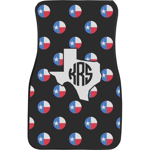 Texas Polka Dots Custom Car Floor Mats (Front Seat)