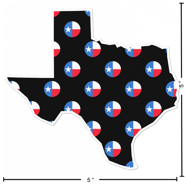 Texas Polka Dots Custom Shape Iron On Patches - L - APPROVAL