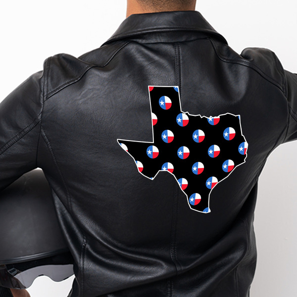 Texas Polka Dots Custom Shape Iron On Patches - XXXL - APPROVAL