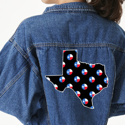 Texas Polka Dots Twill Iron On Patch - Custom Shape - 3XL