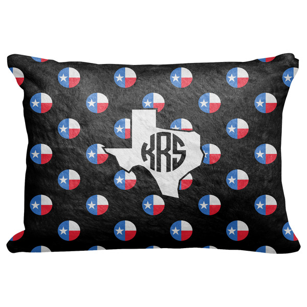 Custom Texas Polka Dots Decorative Baby Pillowcase - 16"x12" w/ Monogram
