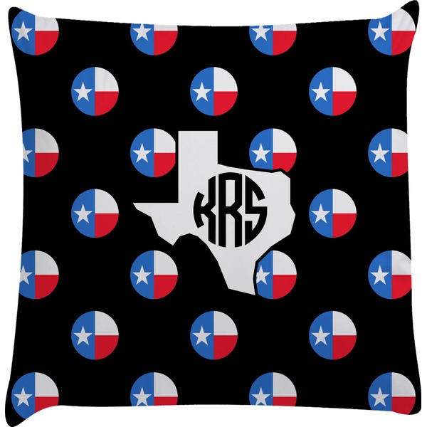 Custom Texas Polka Dots Decorative Pillow Case (Personalized)