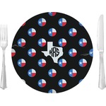 Texas Polka Dots Glass Lunch / Dinner Plate 10" (Personalized)