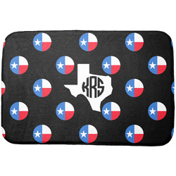 Texas Polka Dots Dish Drying Mat w/ Monogram