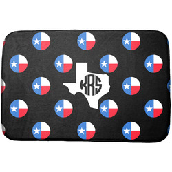 Texas Polka Dots Dish Drying Mat w/ Monogram
