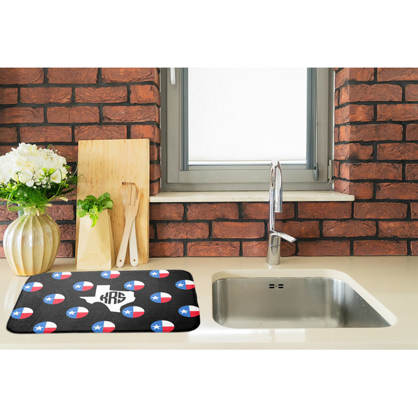 Texas Polka Dots Dish Drying Mat - LIFESTYLE 2