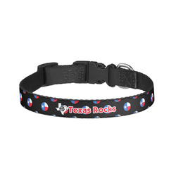 Texas Polka Dots Dog Collar - Large (Personalized)