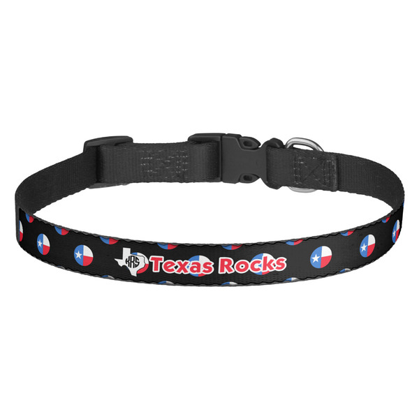 Custom Texas Polka Dots Dog Collar - Medium (Personalized)