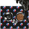 Texas Polka Dots Dog Food Mat - Large LIFESTYLE