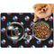 Texas Polka Dots Dog Food Mat - Small LIFESTYLE